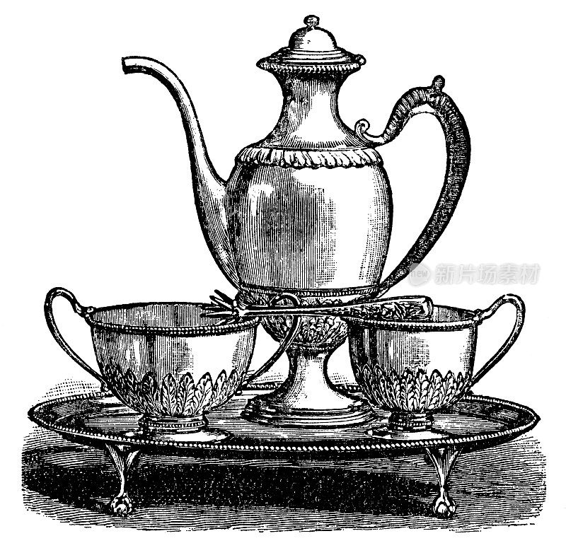银茶具- 19世纪